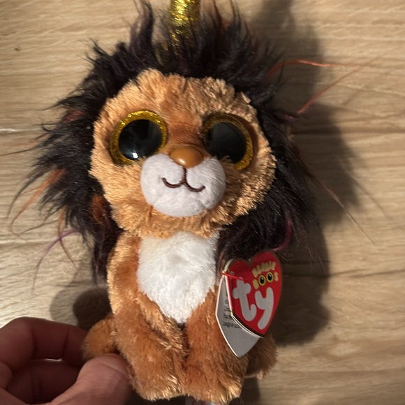 TY Unicorn Cap Boos Ramsey Lion with horn, multicolour, 5.9 in - Picture 2 of 6